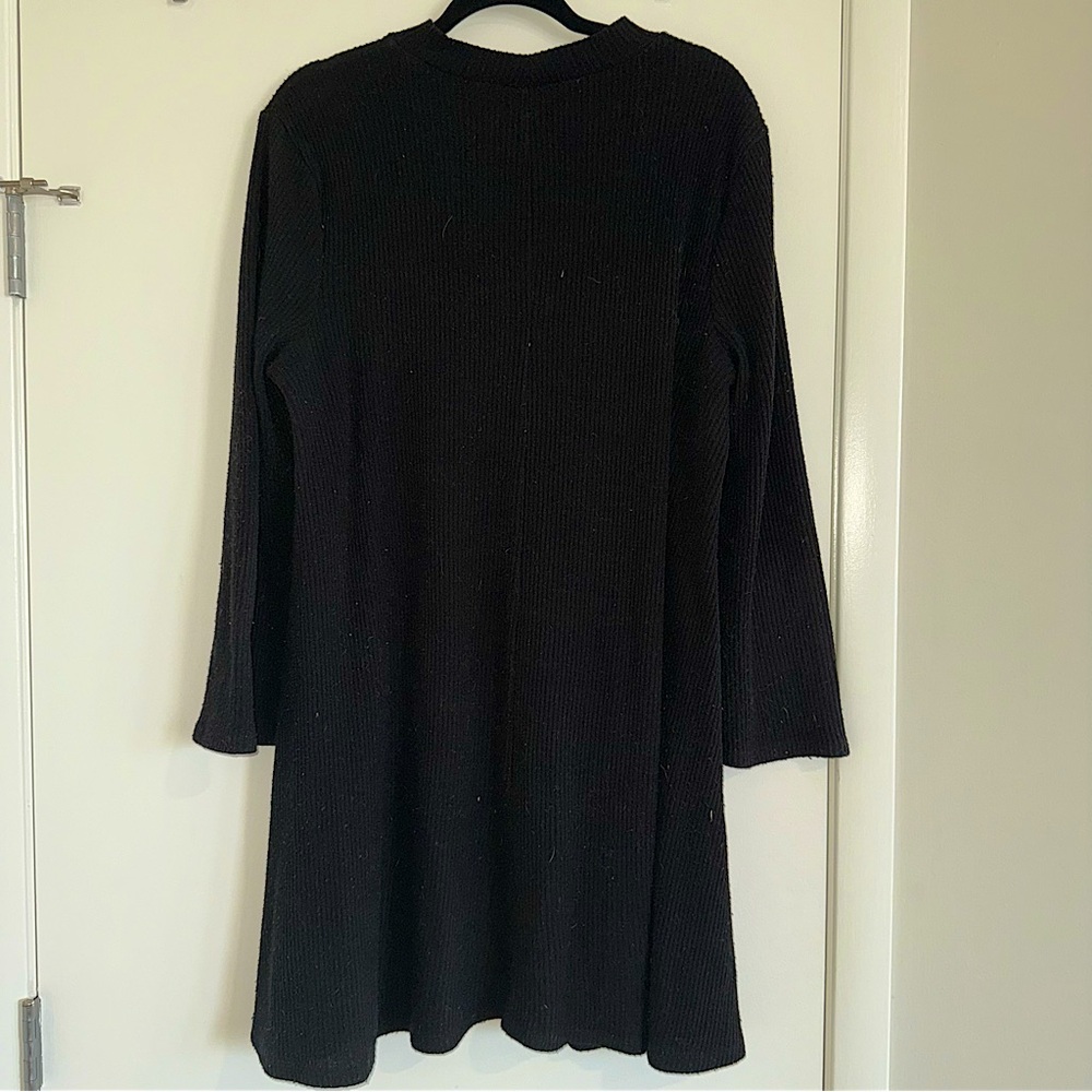 Old Navy Black Bell-Sleeve Sweater Dress
